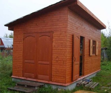 Как построить сарай своими руками с односкатной крышей поэтапно, чертеж