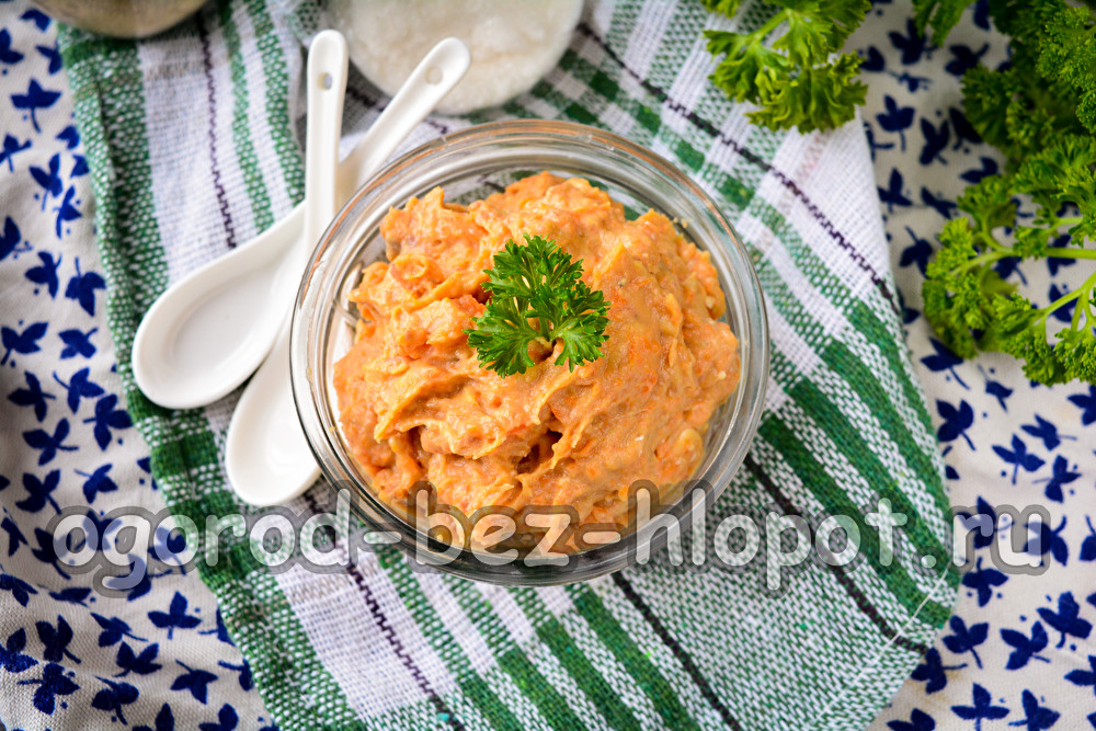 ложная икорка из сельди и моркови