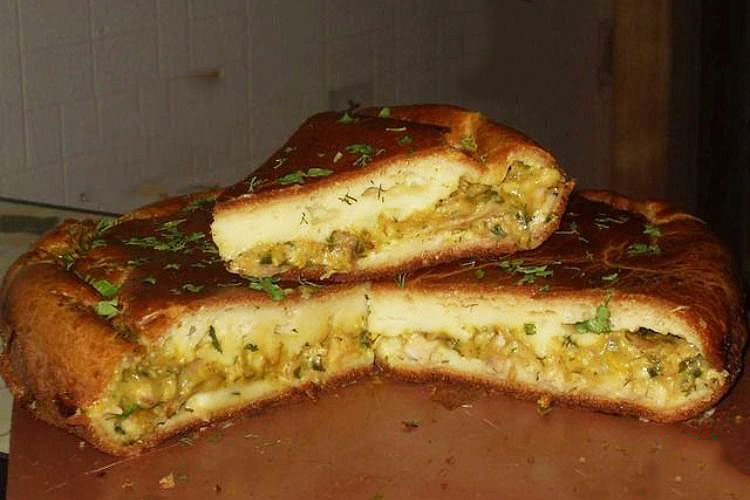 Пирог с курочкой в духовке